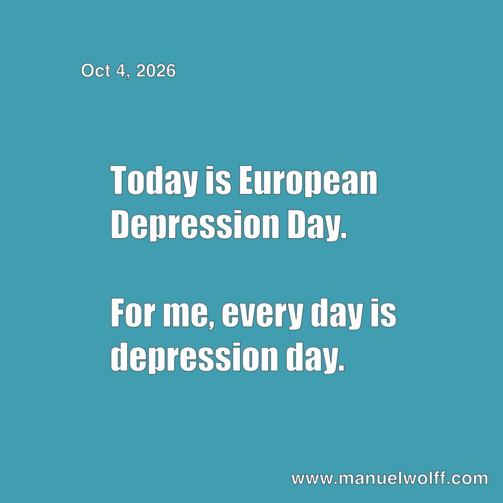 The text of the post on a blue background. Date added: Oct 4, 2026 and link to homepage: www.manuelwolff.de